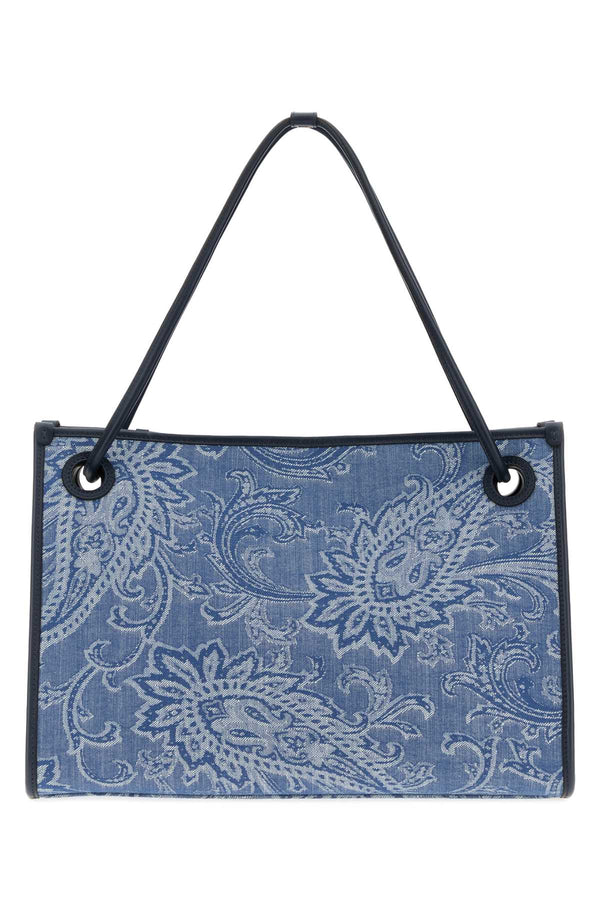 Etro Tessuto Exterior: 100% Fabric shoulder bag in blue