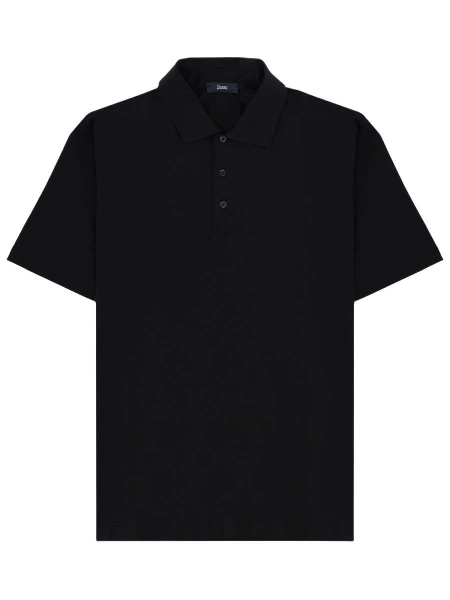 Cotton Polo Black Elastan Shirts