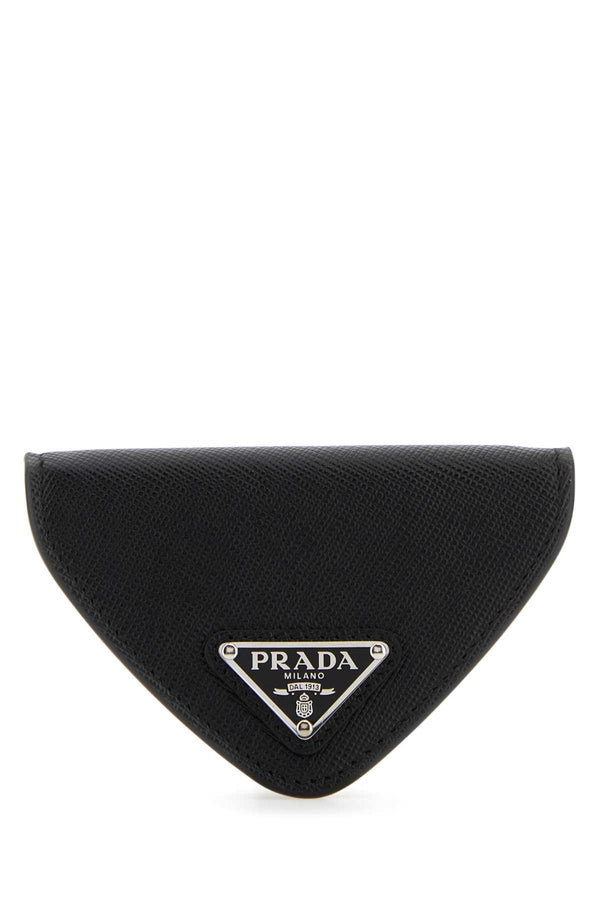 Prada 100% Vitello coin purse in black