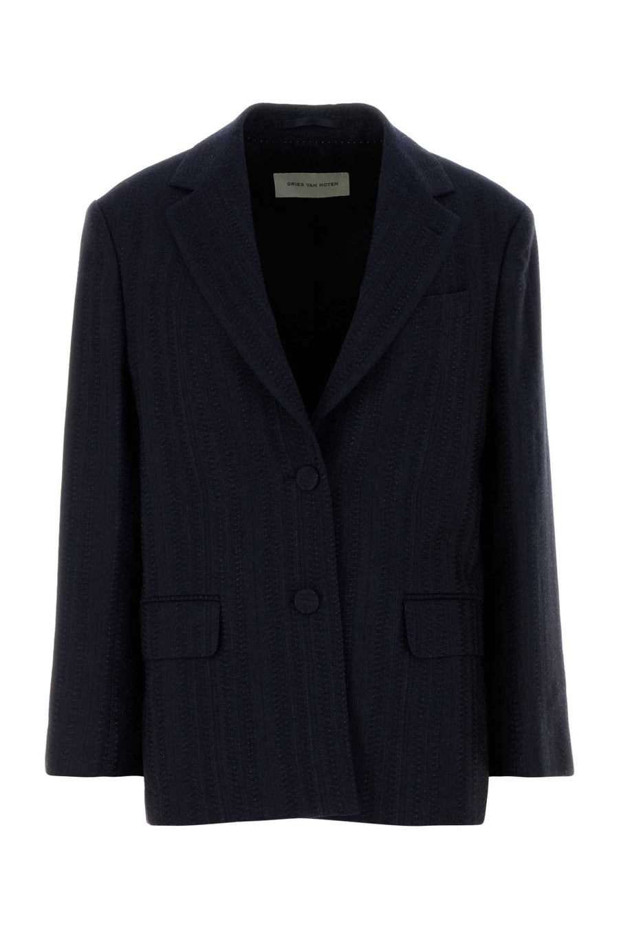 Dries Van Noten Exterior: 99% Wool blazer in navy