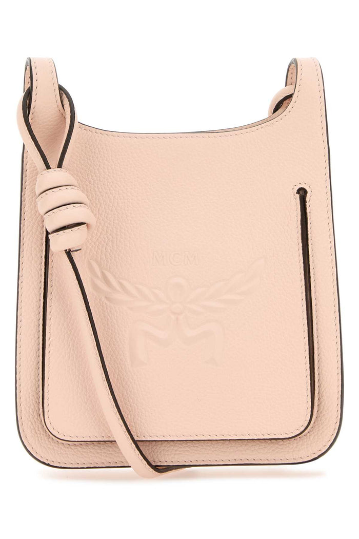 Pastel Pink Leather Mini Himmel Hobo Crossbody Bag Peachblush Borse A Tracolla