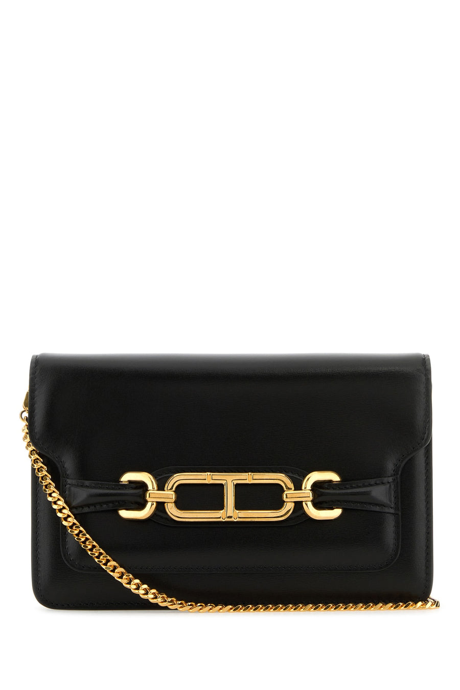 Tom Ford Upper: 100% Calf Leather; Lining: 100% Sheep Leather shoulder bag in black