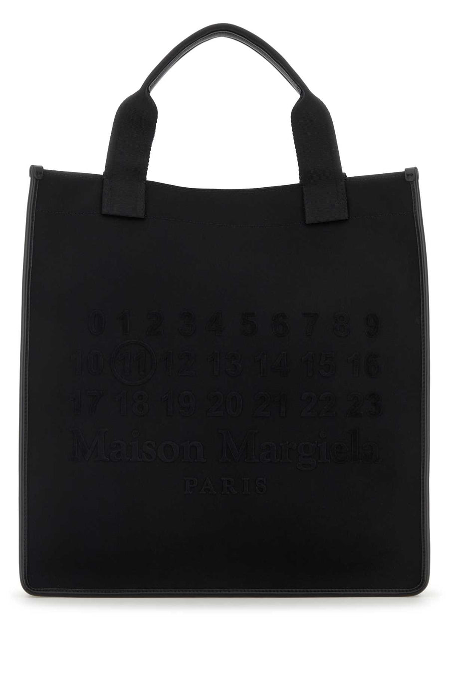 Maison Margiela Shopping Canvas: 65% Polyester tote bag in black