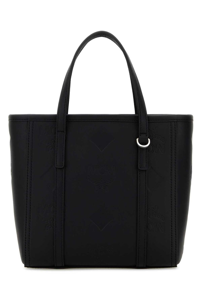Black Leather Mini Toni Handbag Borse A Mano