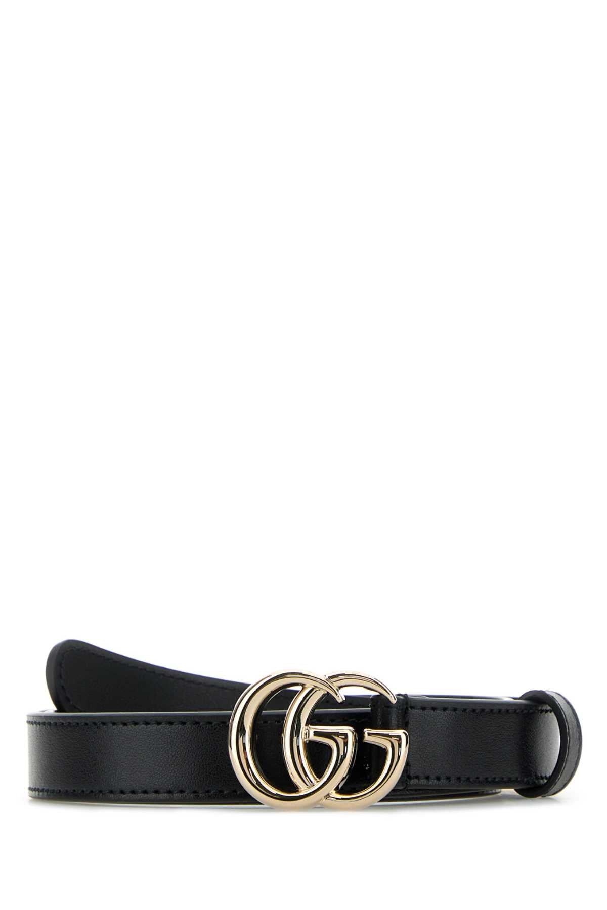 Black Calf Skin Cinture