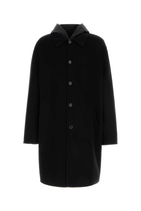 Prada Exterior: 100% Cashmere; Lining: 65% Silk coat in black