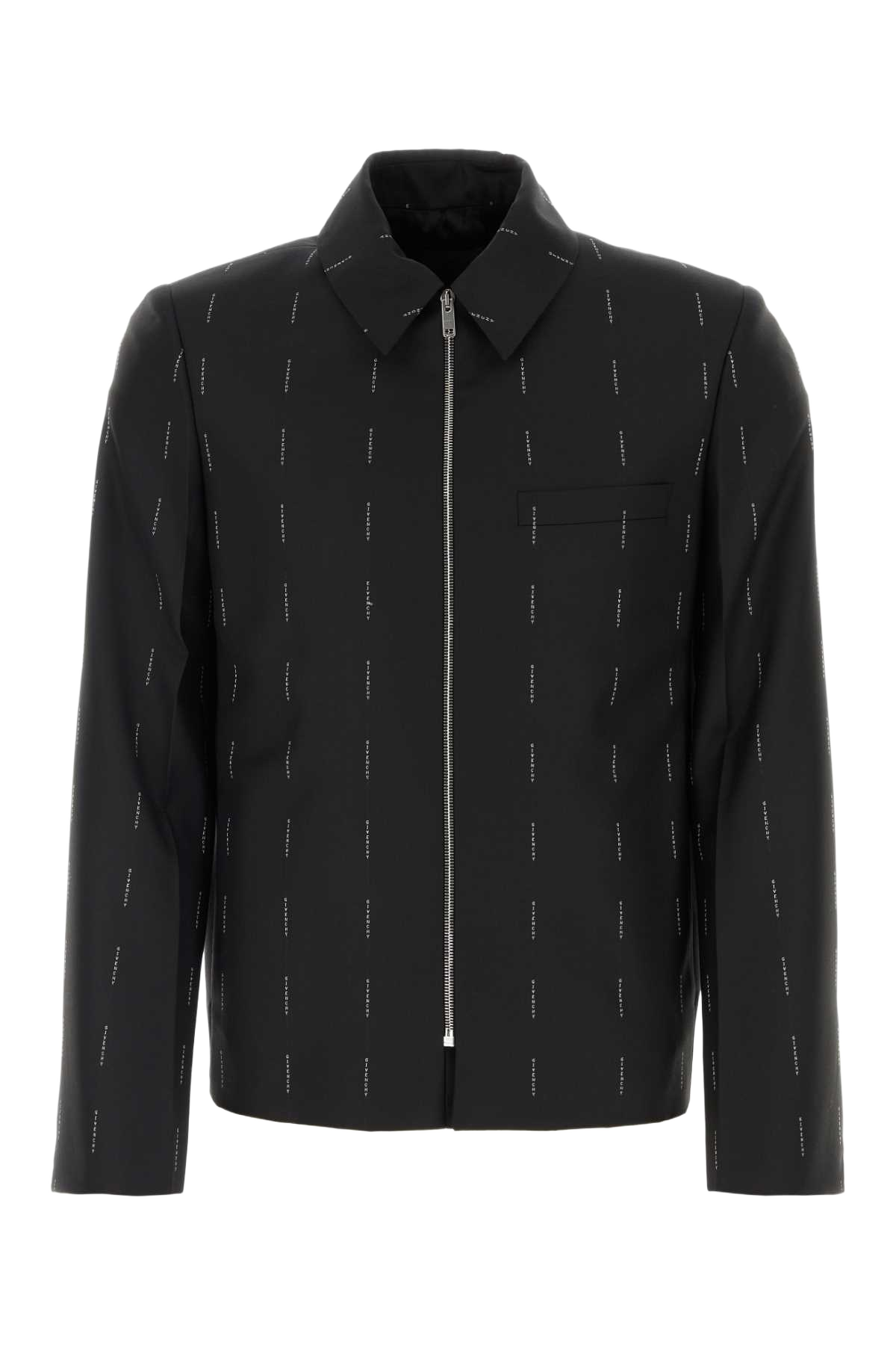 Embroidered Twill Blazer Black Exterior: Wool Lining: Cupro Giacche E Gilet
