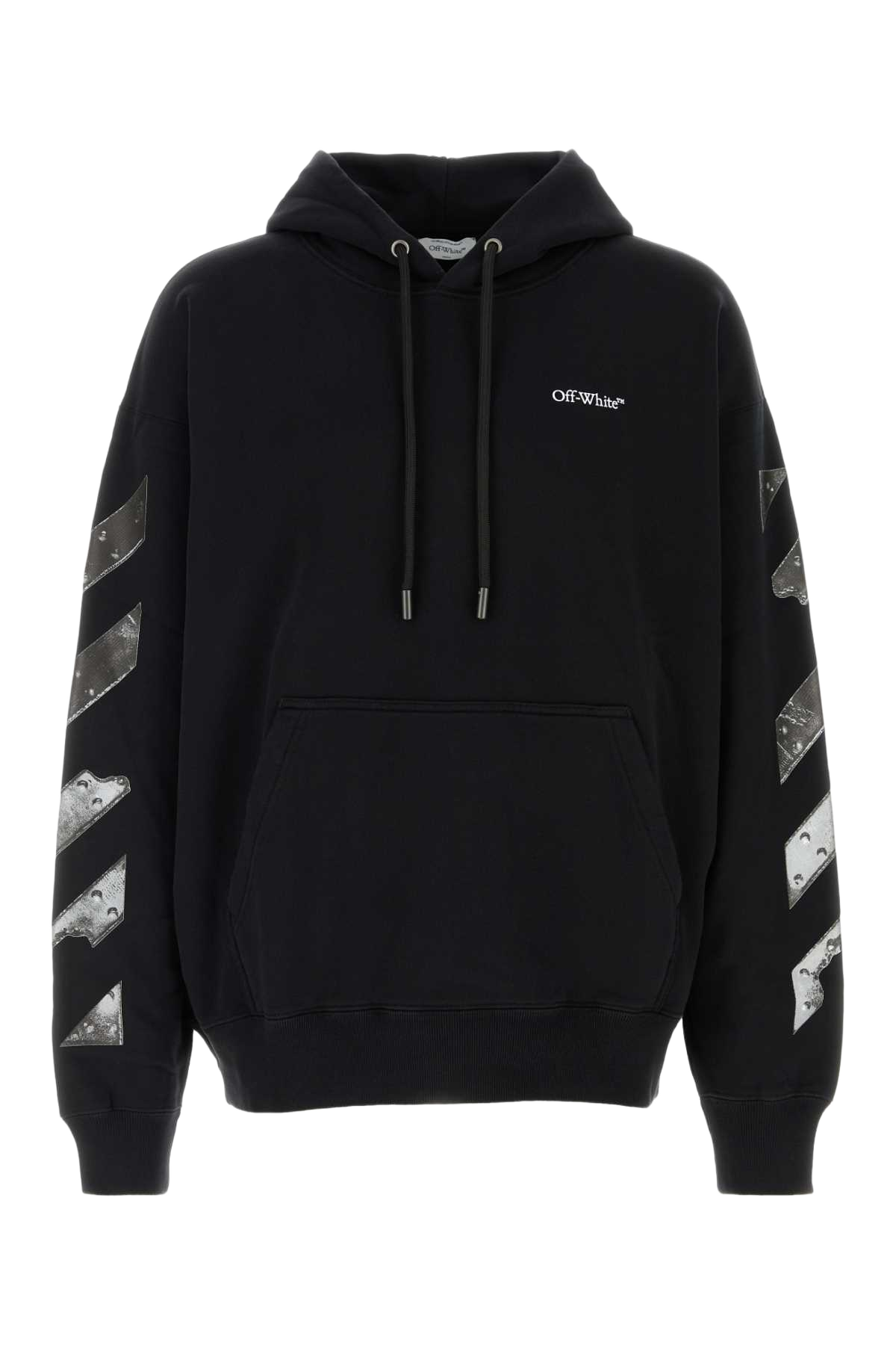 Black Cotton Sweatshirt Exterior: Felpe