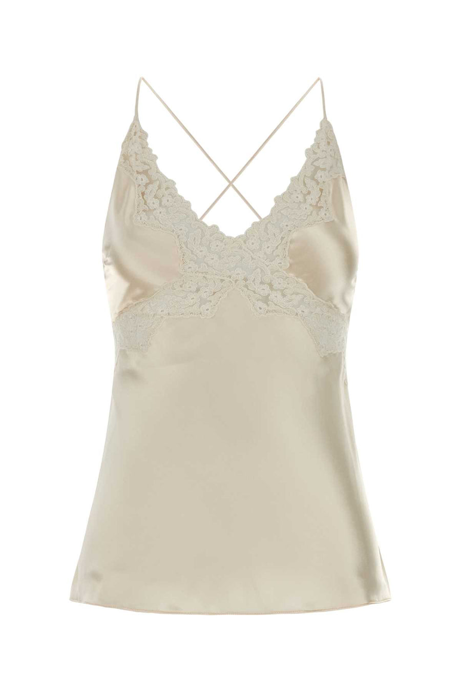 Alberta Ferretti 100% Viscose tank top in white