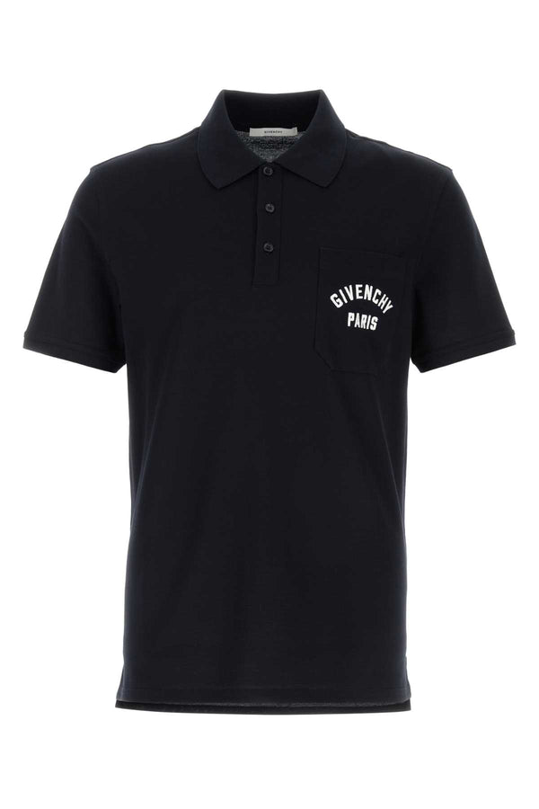 Givenchy Pocket 100% Cotton polo shirt in black