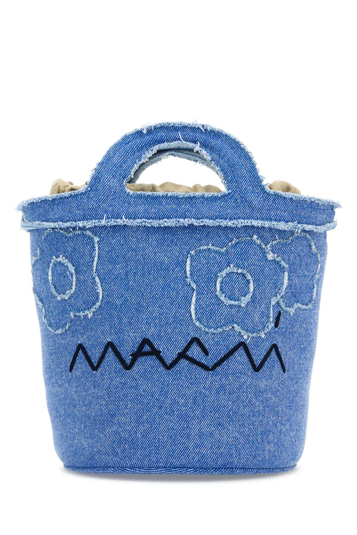 Denim Bucket Bag Cobalt Borse A Secchiello