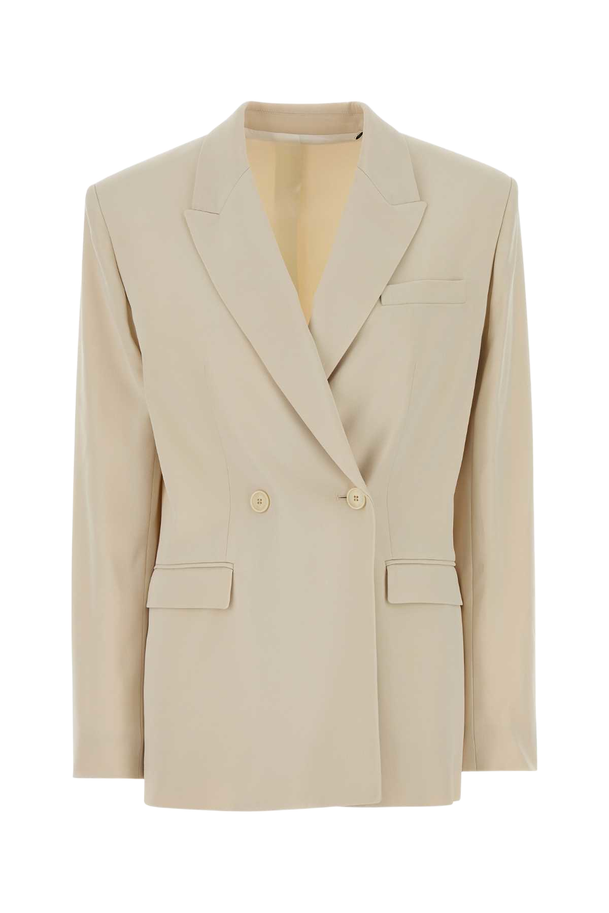 Sand Crepe Oversize Calie Blazer Ecru Giacche E Gilet
