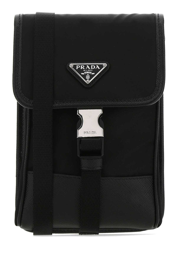 Prada 100% recycled polyamide phone wallet in black