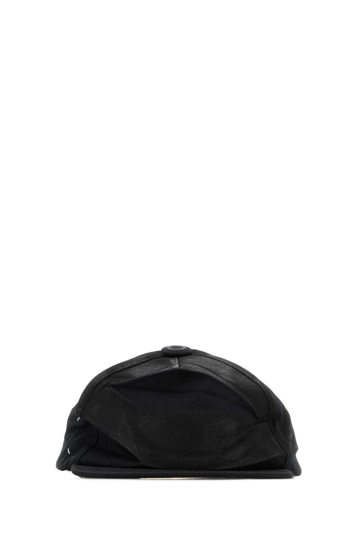 Black Cotton Baseball Cap Cappelli