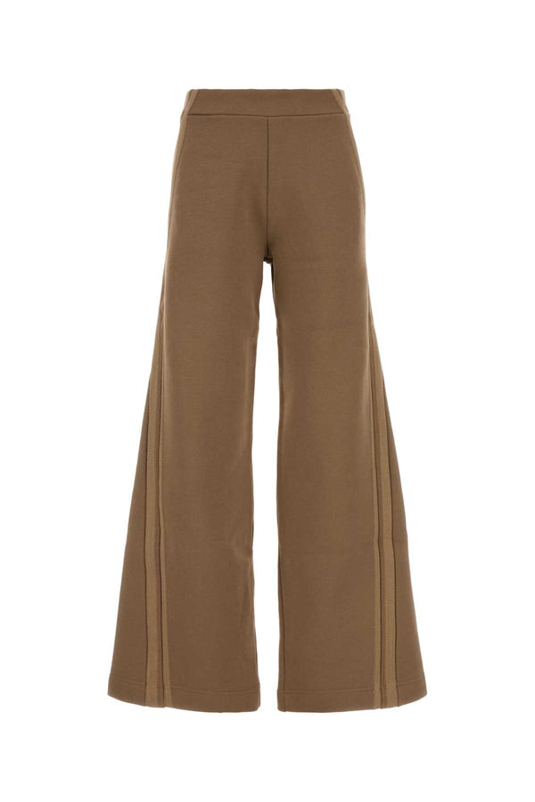 Max Mara 100% Cotton trousers in camel