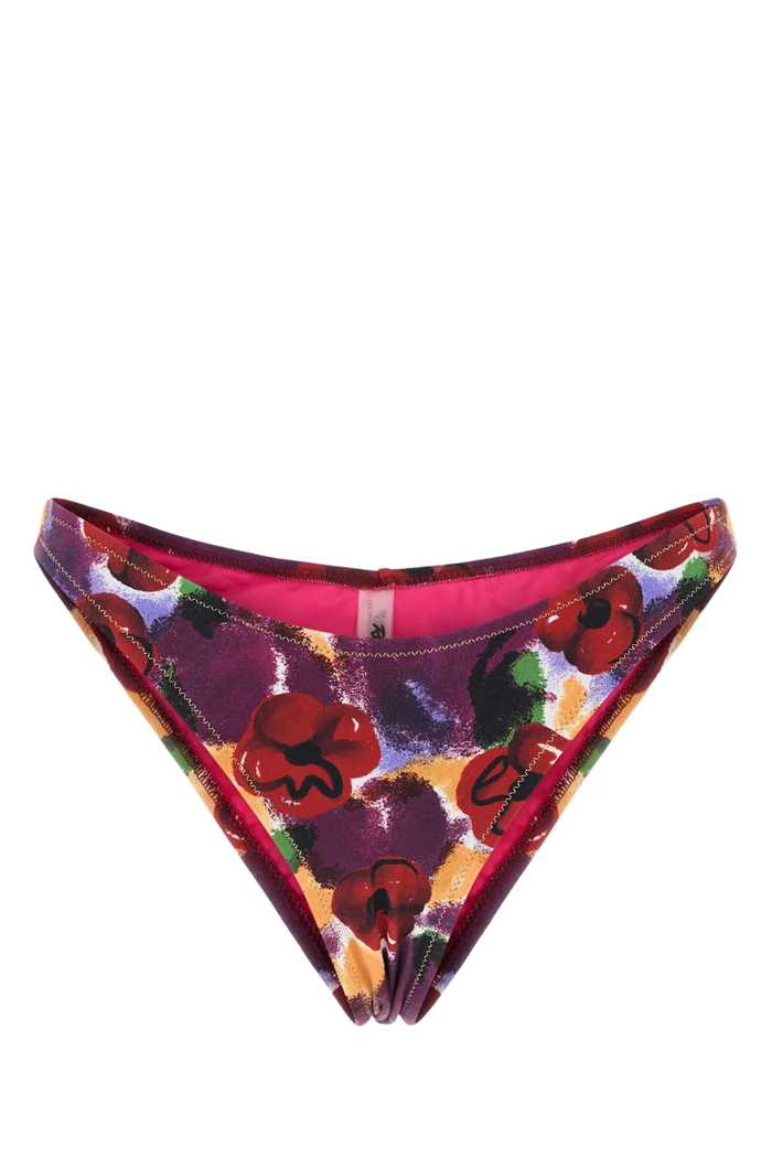 Printed Stretch Nylon Brigitte Bikini Bottom Portorafael Costumi Da Bagno
