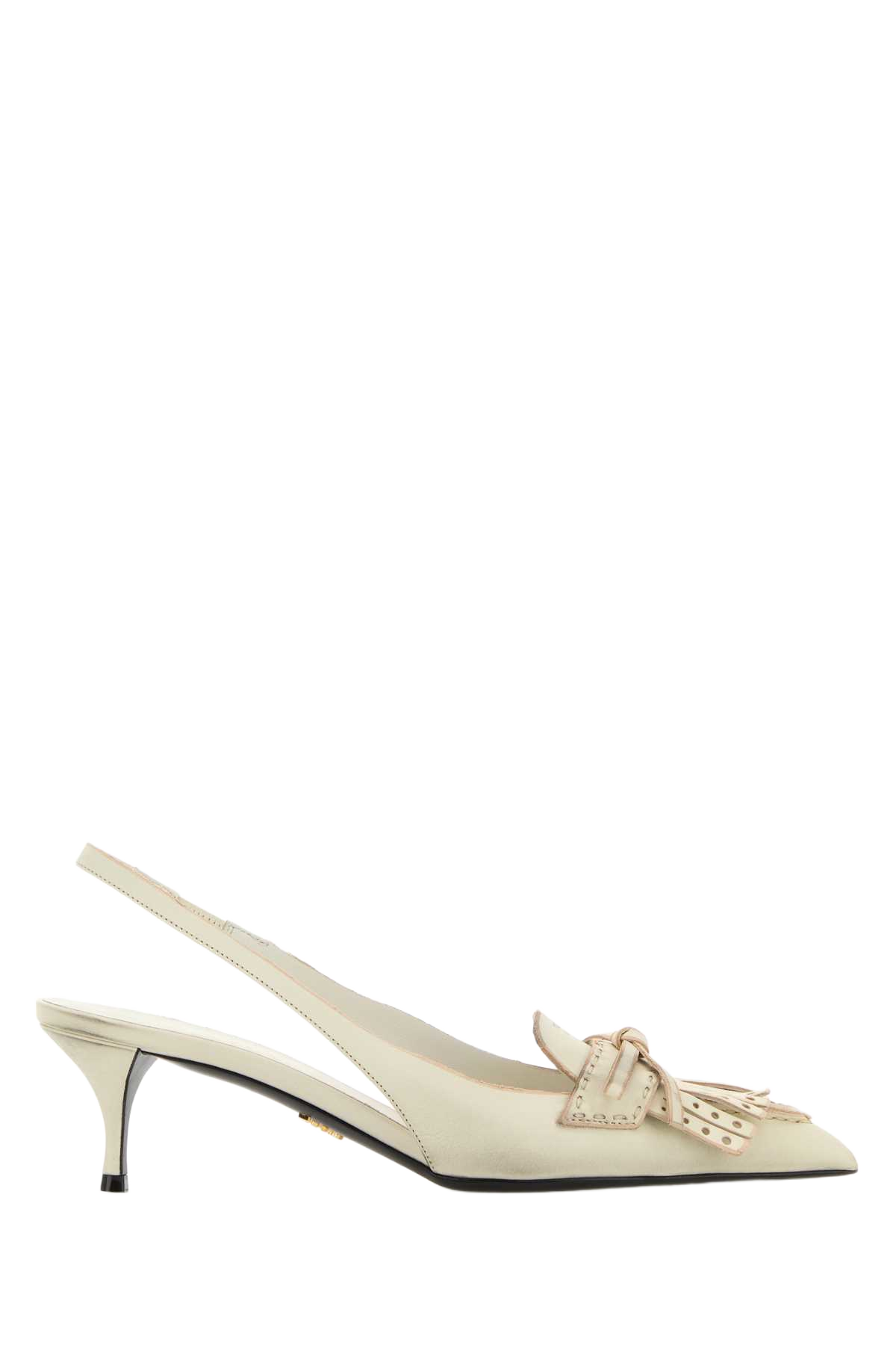 Ivory Leather Pumps Talco Scarpe Con Tacco