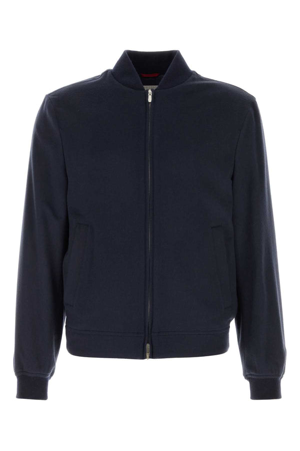 Brunello Cucinelli 100% Wool jacket in navy