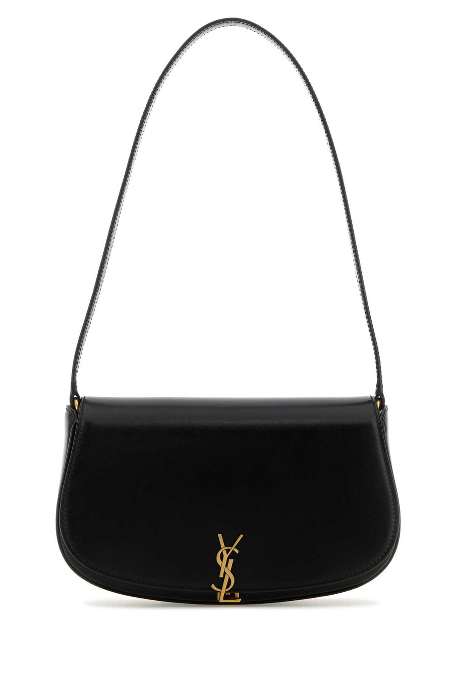 Saint Laurent Demi Exterior: 100% Leather shoulder bag in black