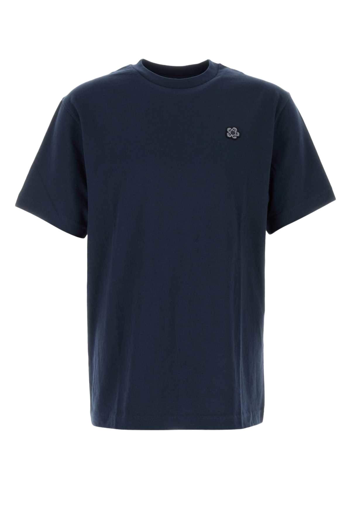 Midnight Blue Cotton T-Shirt Navyblue Exterior