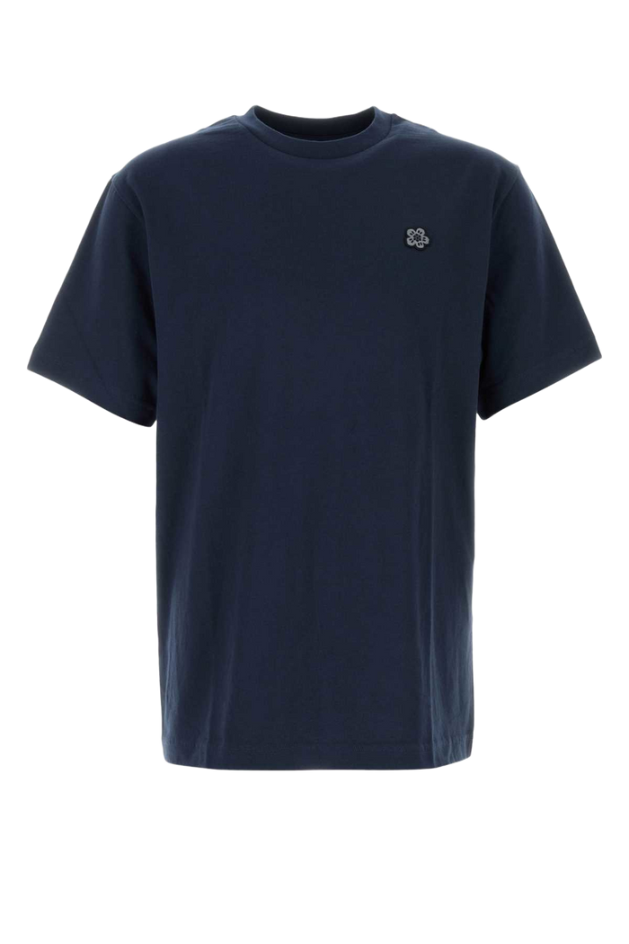 Midnight Blue Cotton T-Shirt Navyblue Exterior