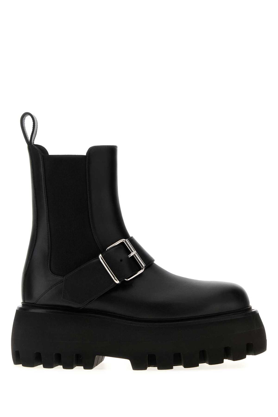 Alexander McQueen Calf skin boot in black