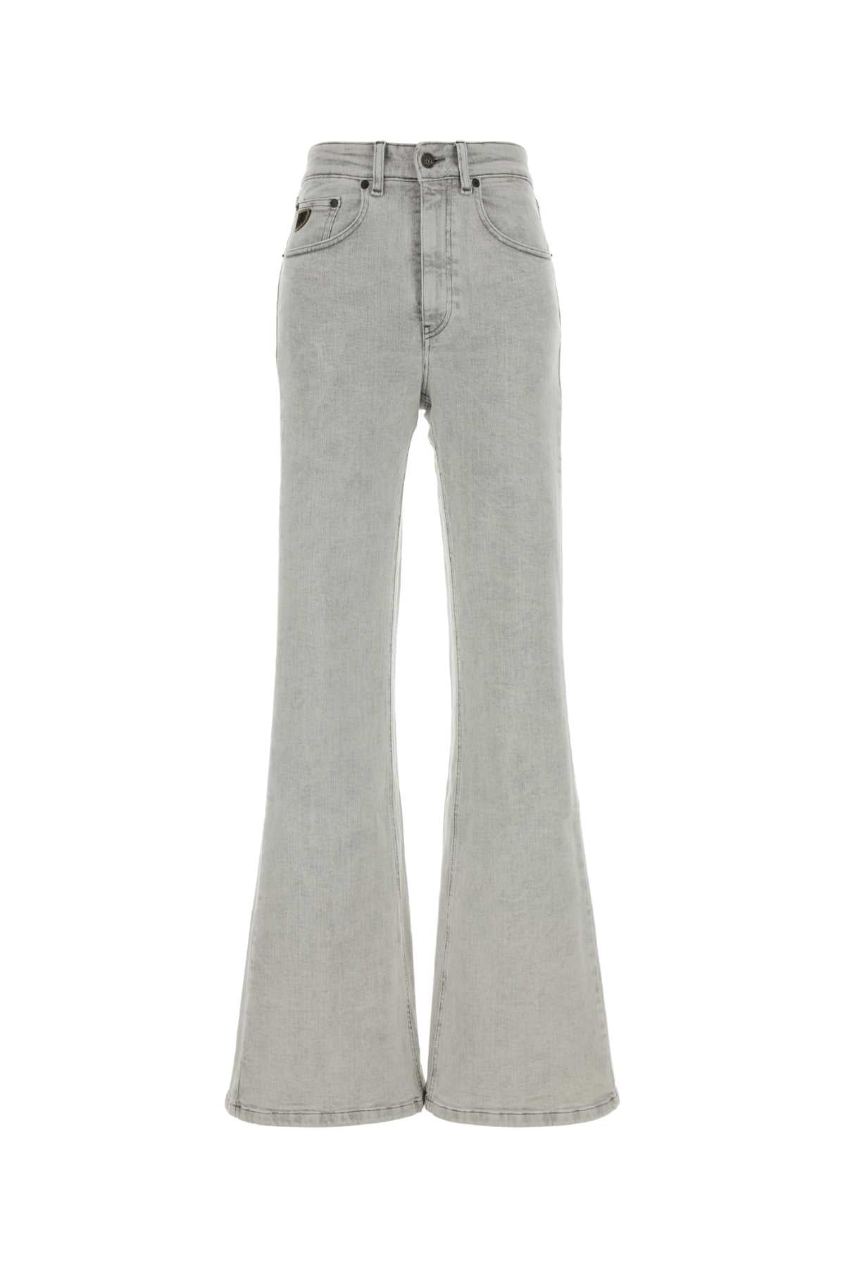 Light Grey Stretch Denim Palas Jeans Bleach