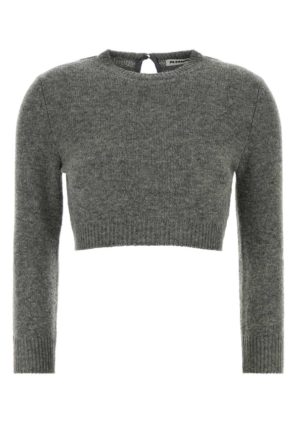 Jil Sander 97% Wool sweater in gray