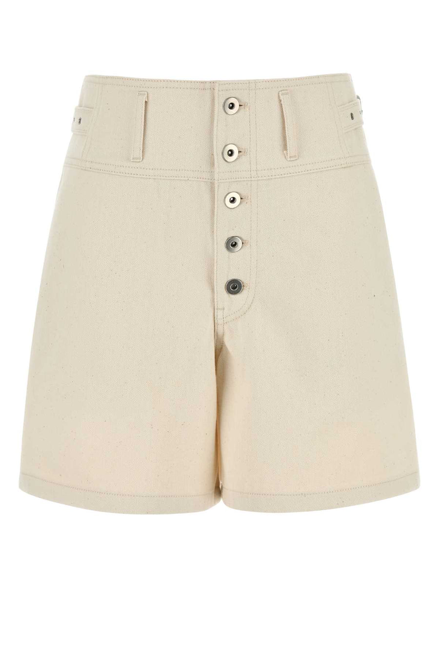 Jil Sander Trouser 100% Cotton bermuda shorts in beige