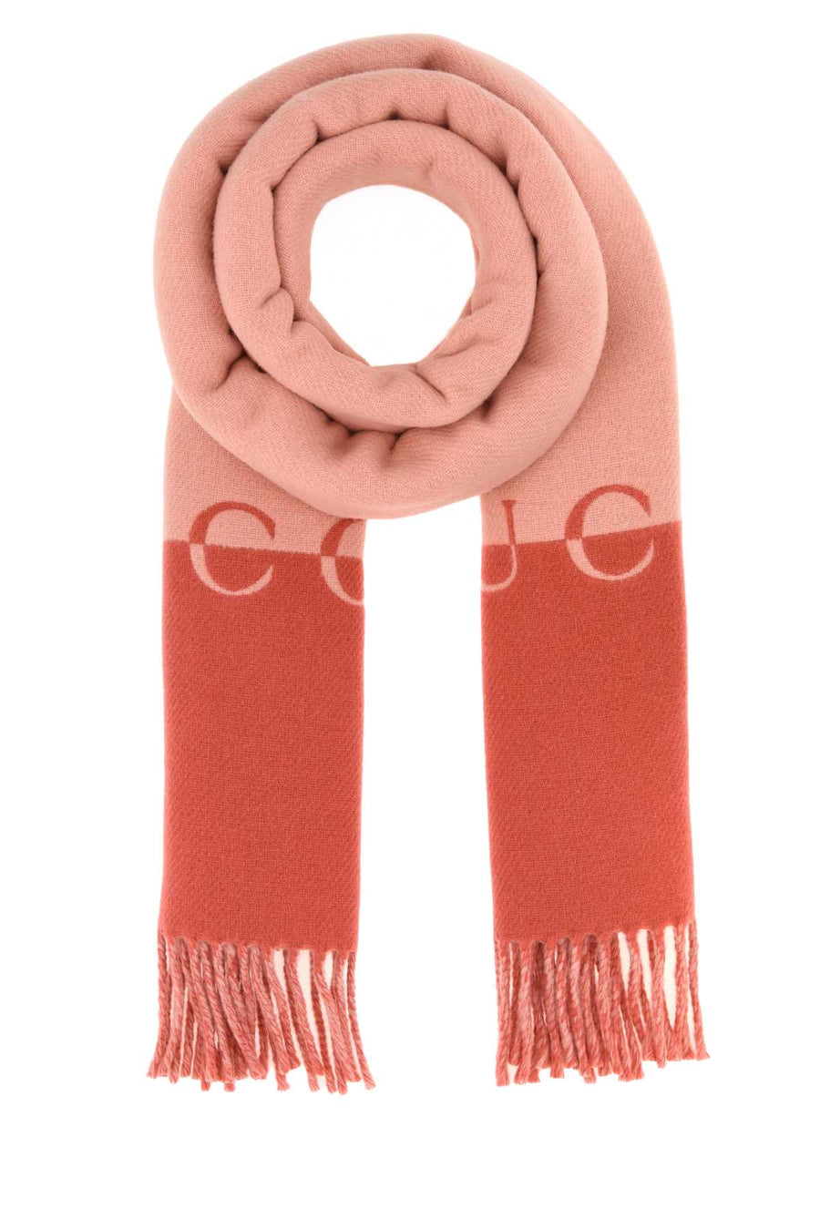 Two-Tone Wool Blend Scarf Roseatepink Exterior: Cashmere Sciarpe E Foulard