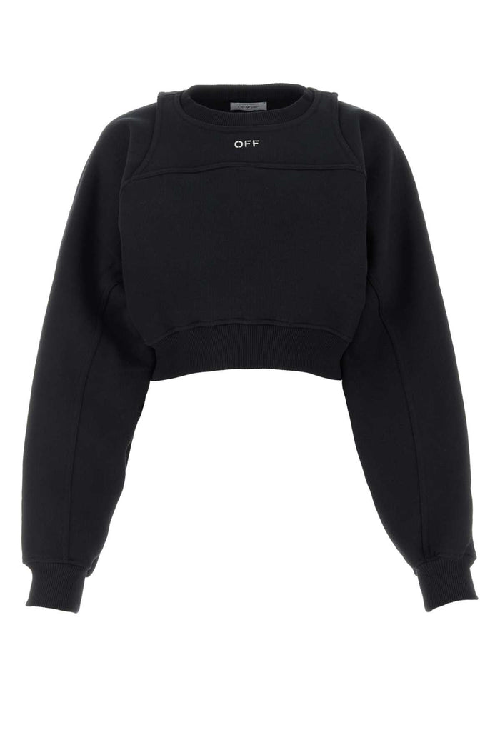 Owba071f23jer001 1001 Blackwhit Exterior: Cotton Felpe