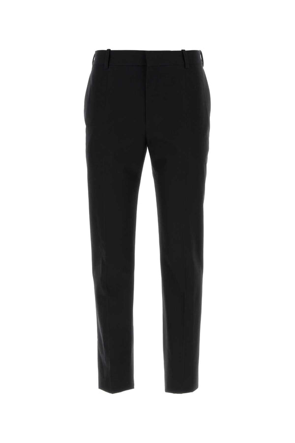Alexander McQueen 100% Cotton trousers in black