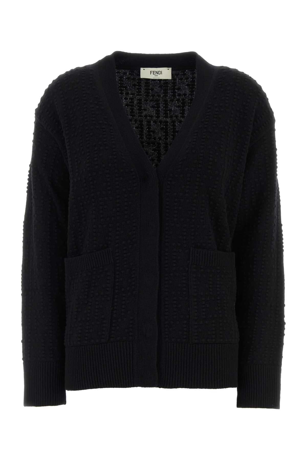 Fze549aym0 F0gme Black Exterior: Wool Cashmere Maglieria