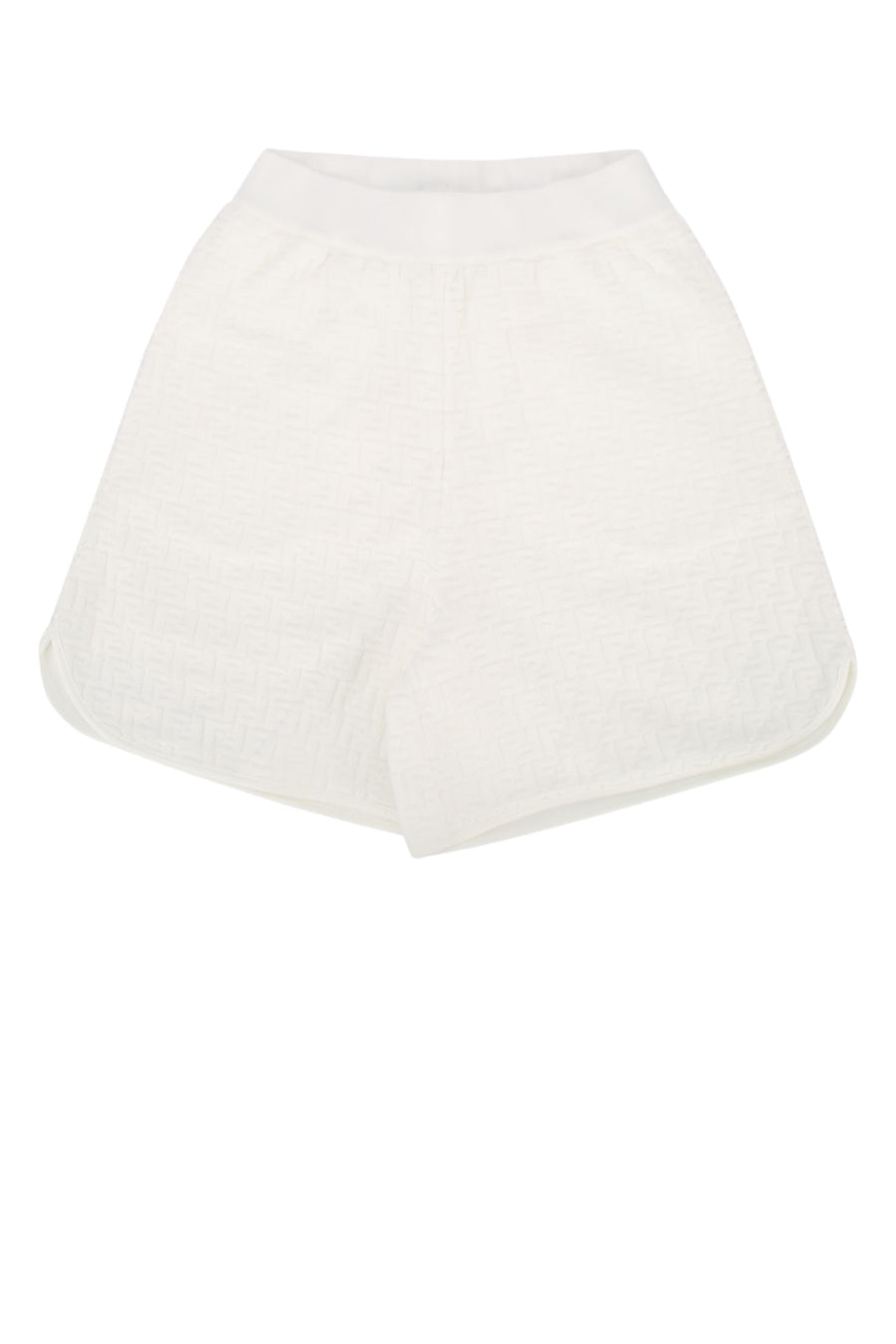 Fendi Kids Spugna Terrycloth bermudas in white