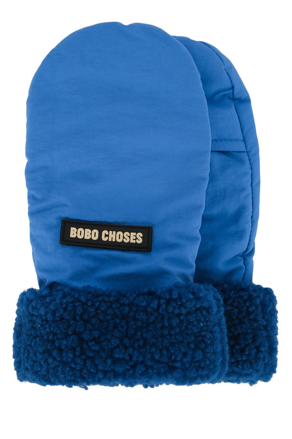 Bobo Choses Choses 100% Cotton mittens in blue
