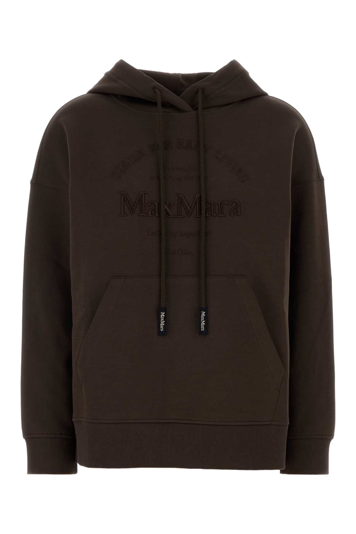 Chocolate Cotton Blend Andrea Sweatshirt Cioccolato Exterior: Polyester Felpe