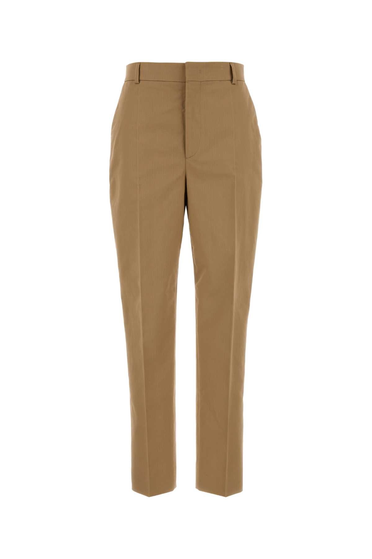 Camel Cotton Pant Marrone Exterior: Pantaloni
