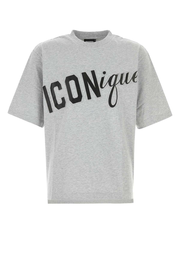 Dsquared2 Loose 100% Cotton t-shirt in gray
