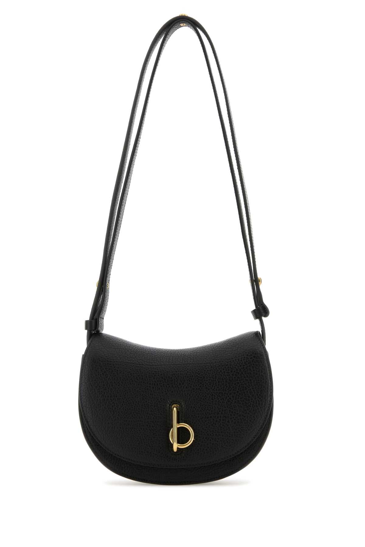Black Leather Mini Rocking Horse Shoulder Bag Borse A Tracolla