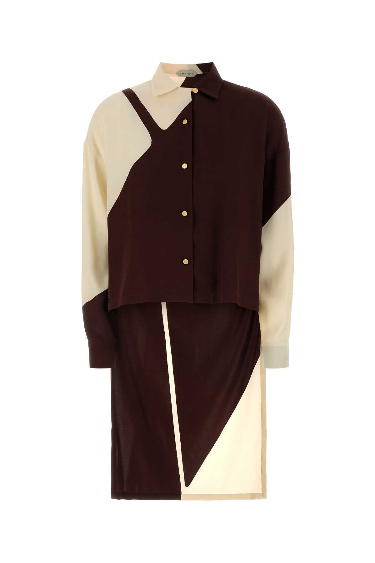 A02220151 1074 Fantasiamarrone Exterior: Viscose Camicie