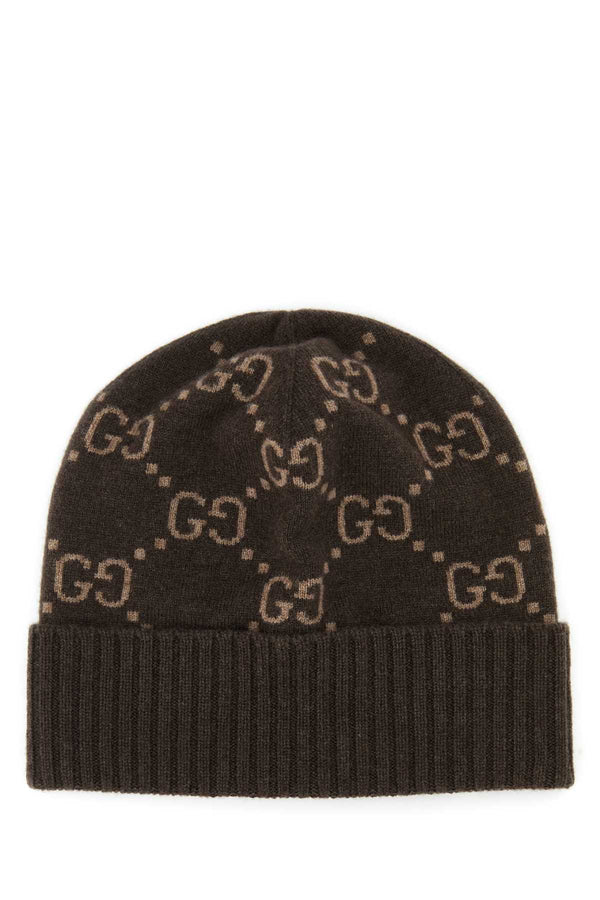 Gucci Nuancie Cashmere fabric beanie in brown