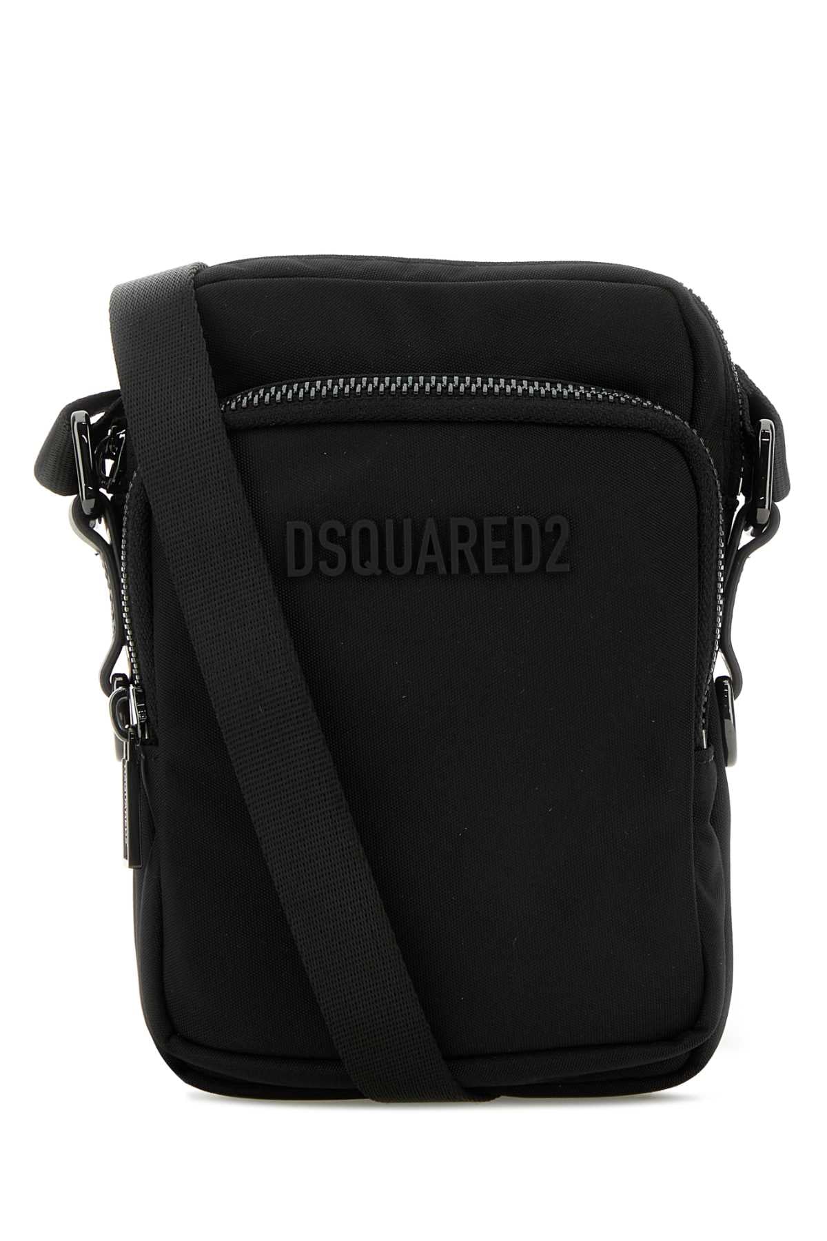 Black Canvas Urban Crossbody Bag Borse A Tracolla