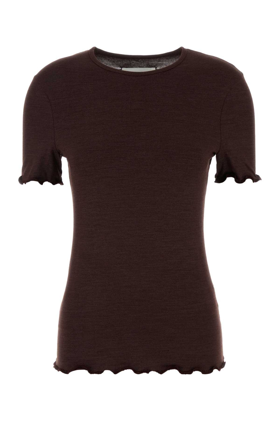 Jil Sander 76% Silk t-shirt in purple