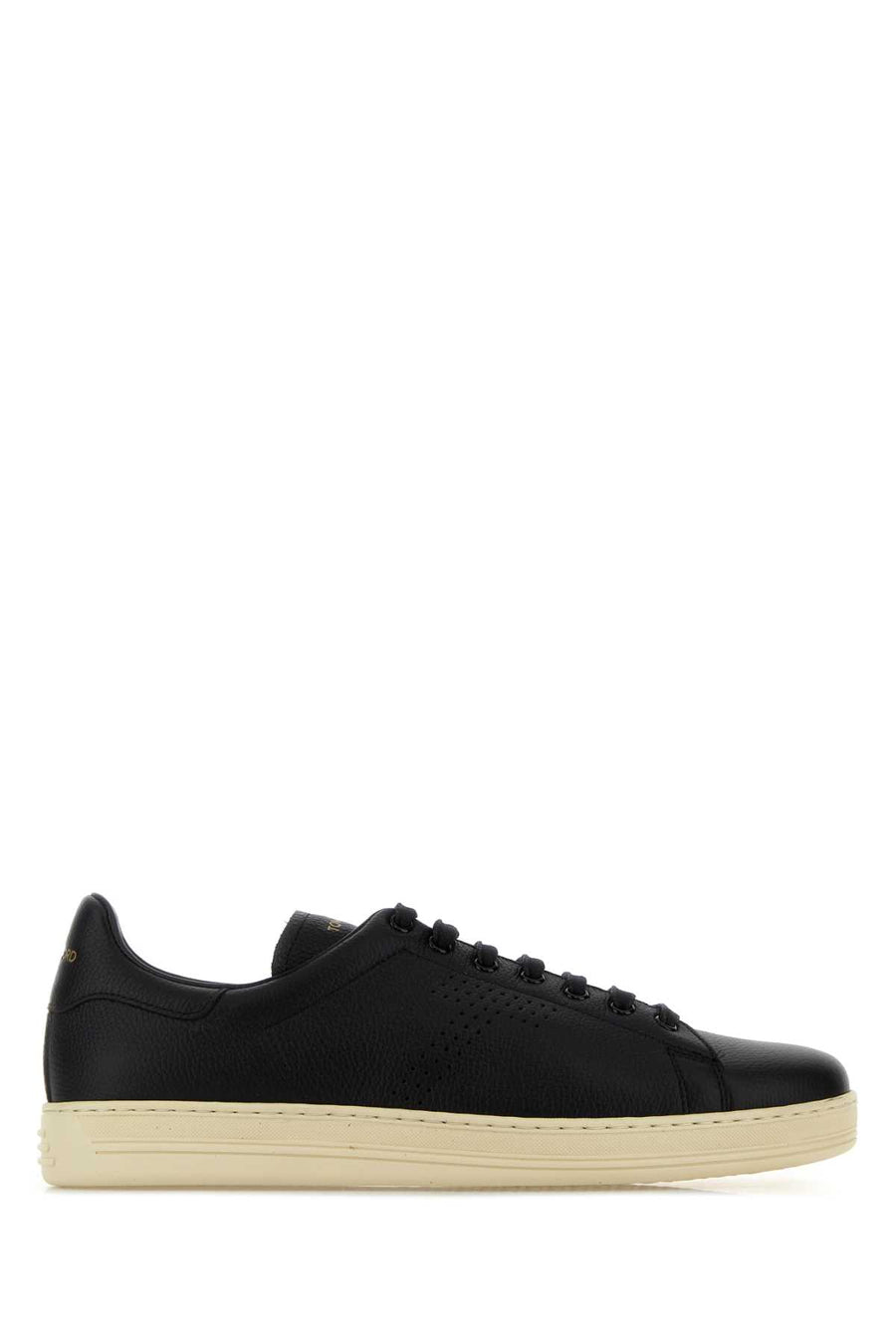 Tom Ford Leather Upper: 95% Calf Leather sneaker in black