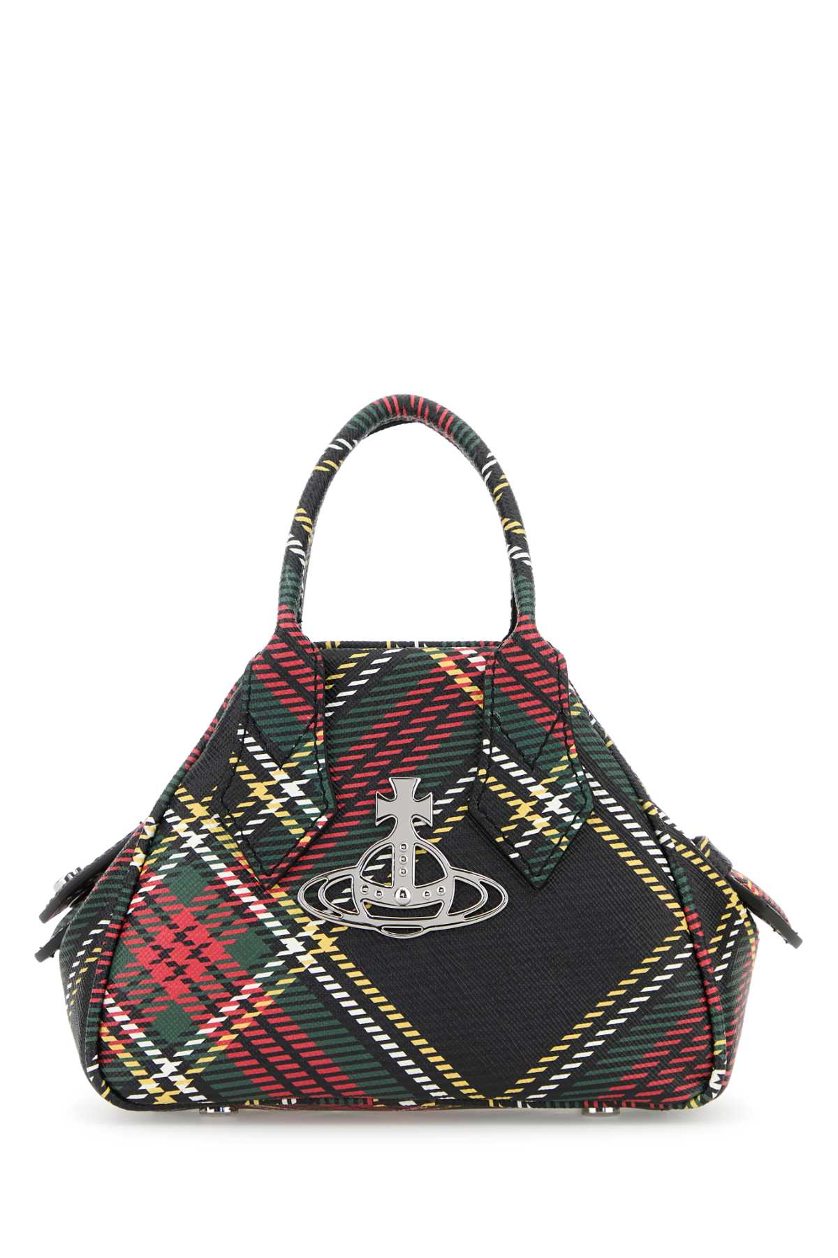 Printed Synthetic Leather Mini Yasmine Handbag Chelseatartan Borse A Mano