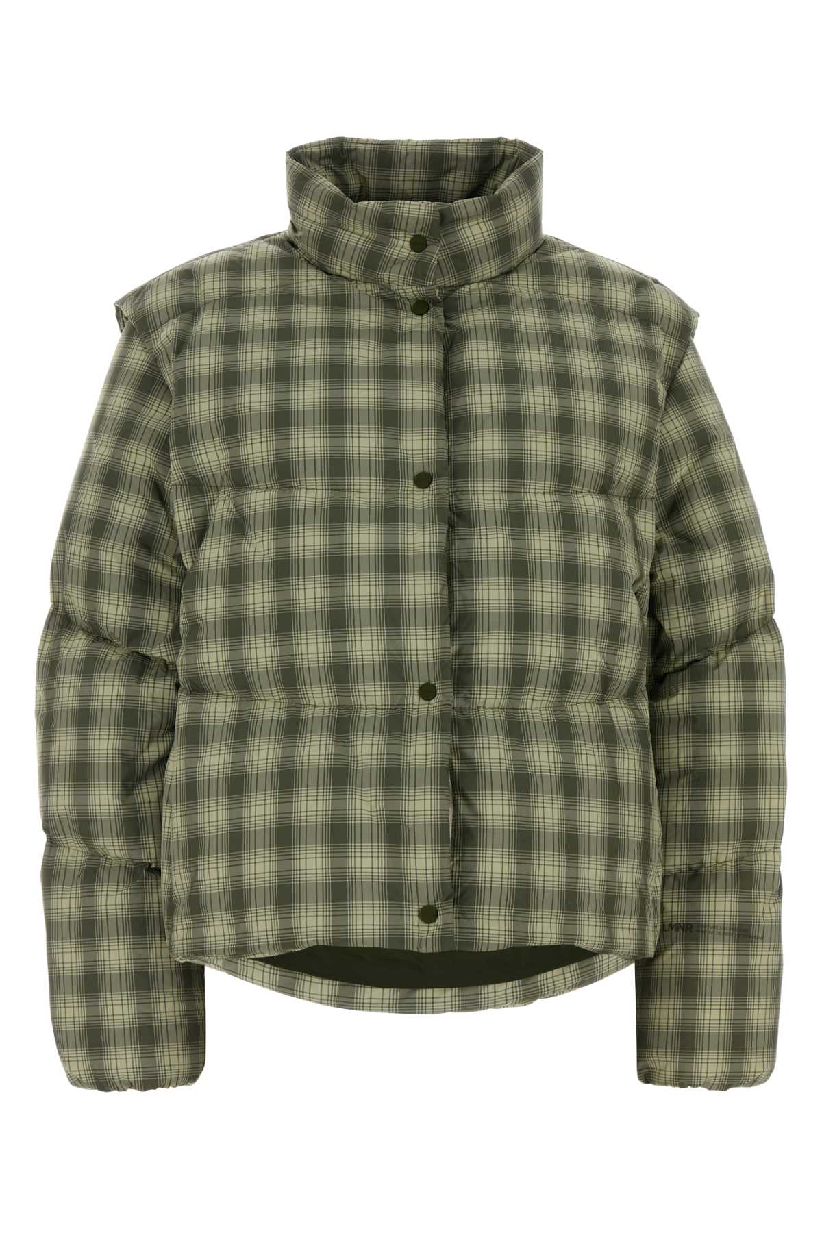 Printed Polyester Down Jacket Salviaverdechiaro Piumini