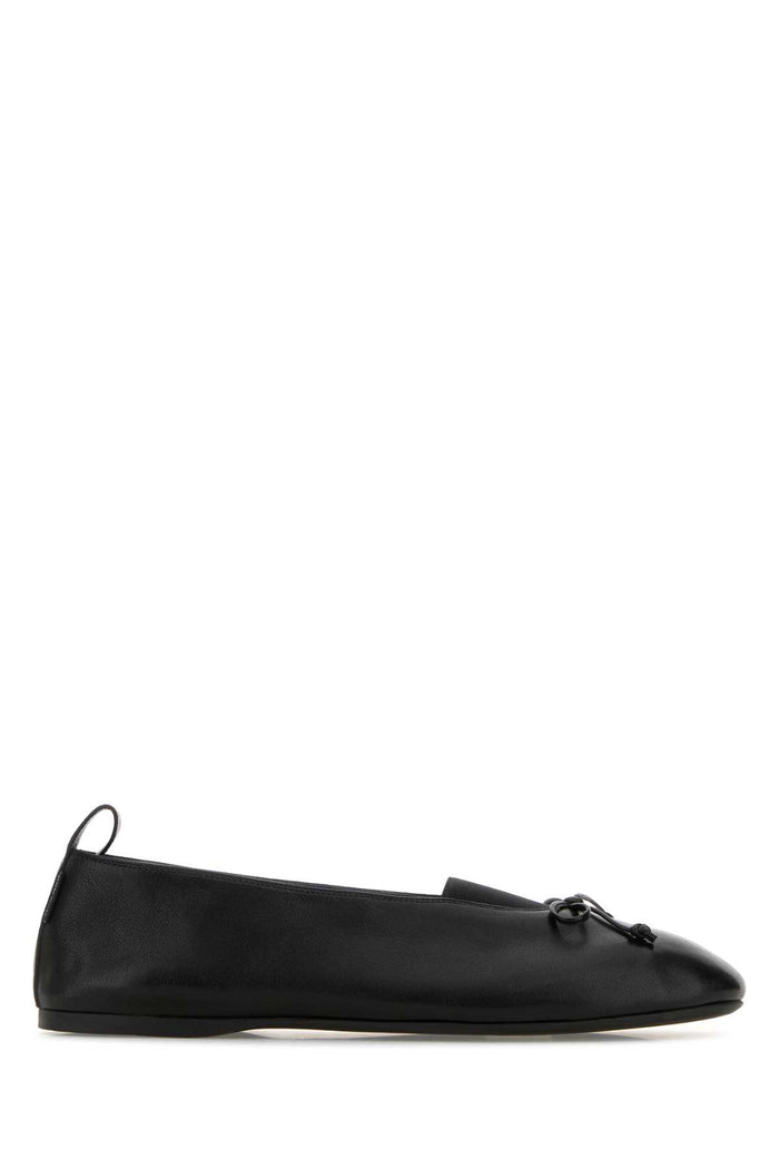 Black Nappa Ballerinas Nero Ballerine
