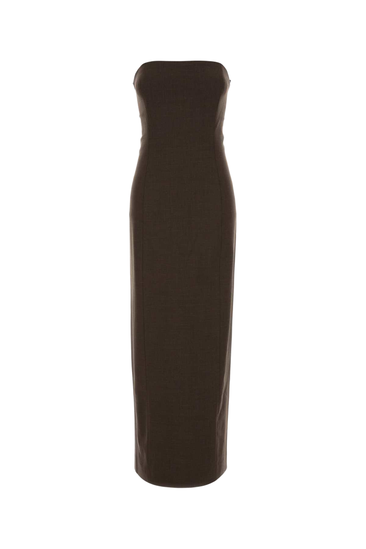 Brown Stretch Wool Shilo Dress Abiti