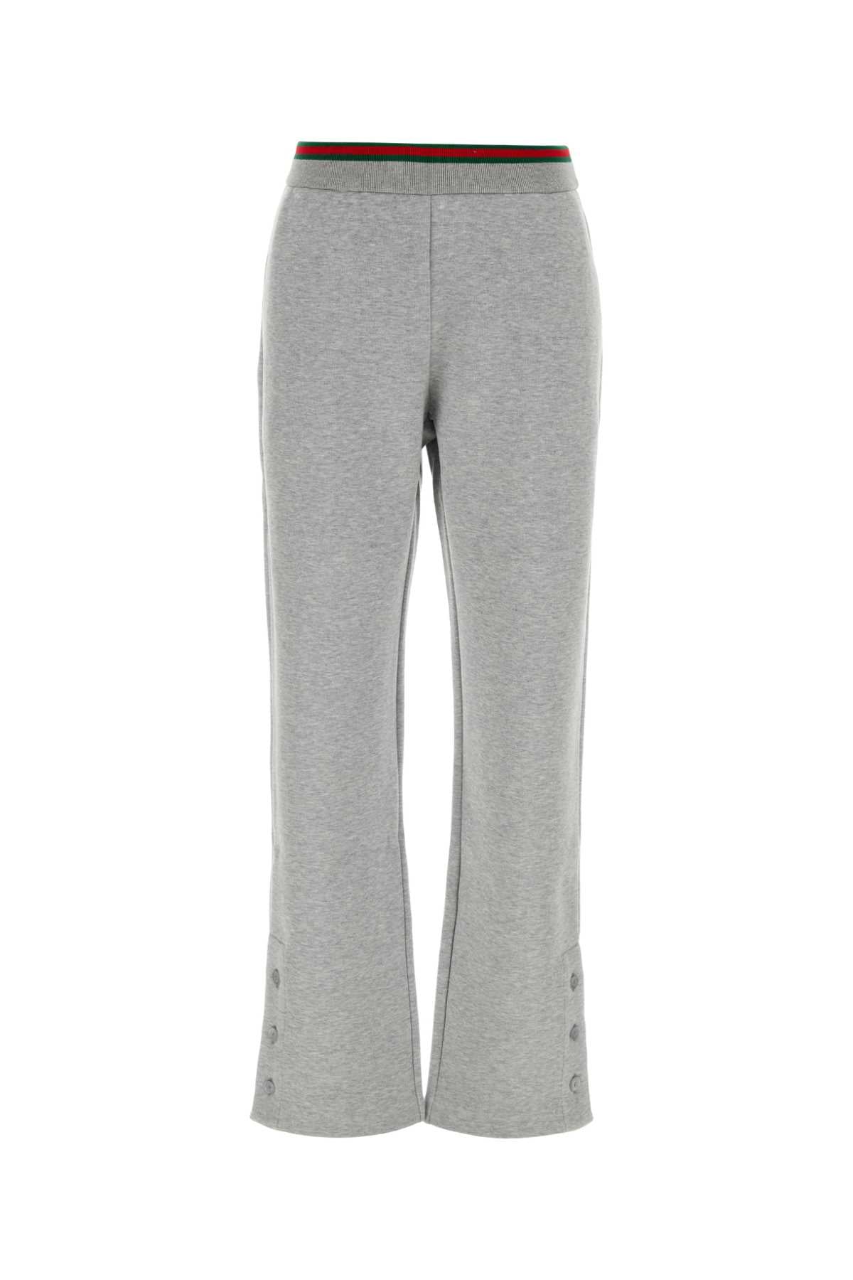 Greymelange Exterior: Cotton Nylon Pantaloni