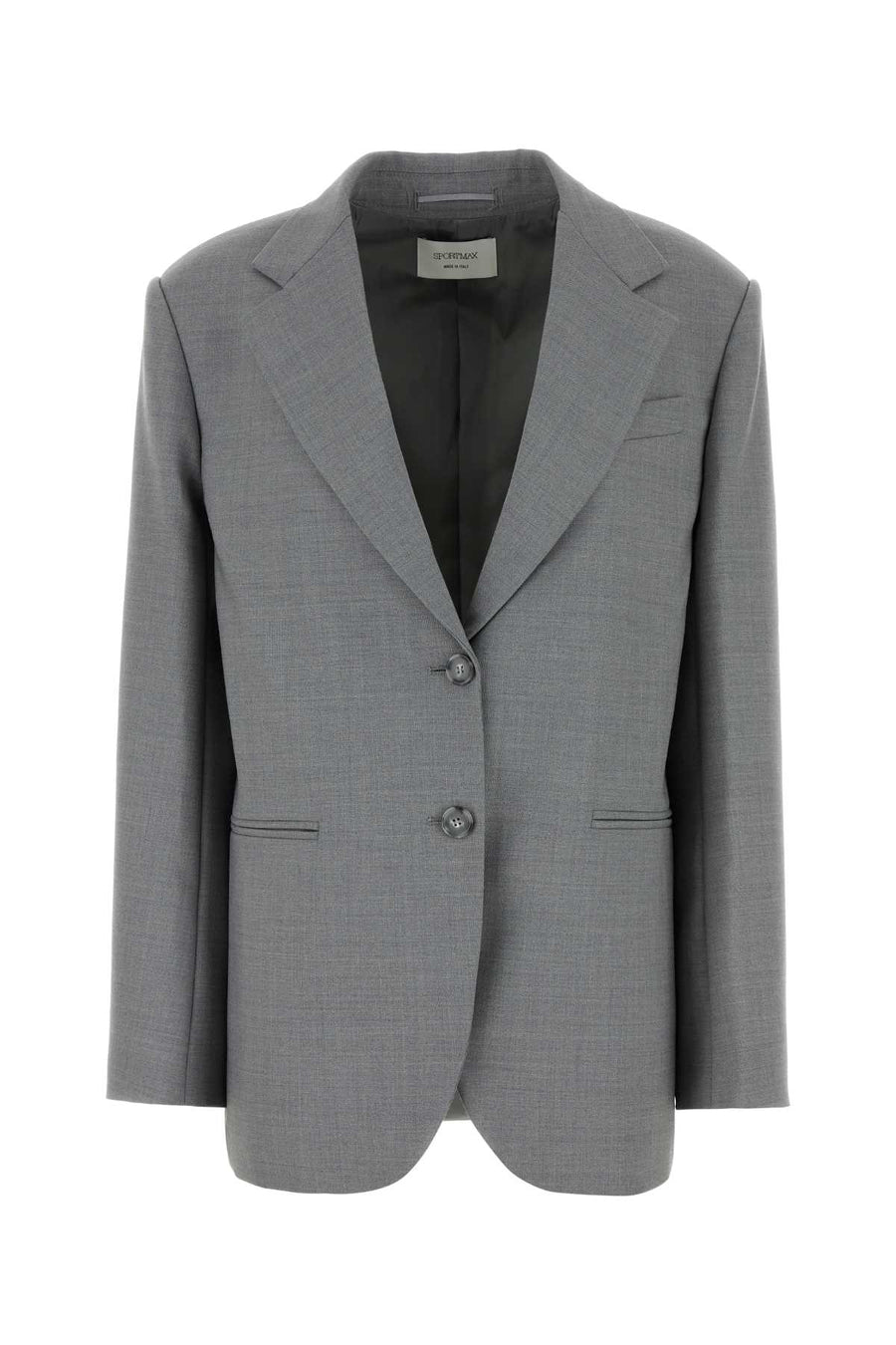Sportmax Exterior: 100% Virgin wool; Lining: 70% Acetate 30% Polyester blazer in gray